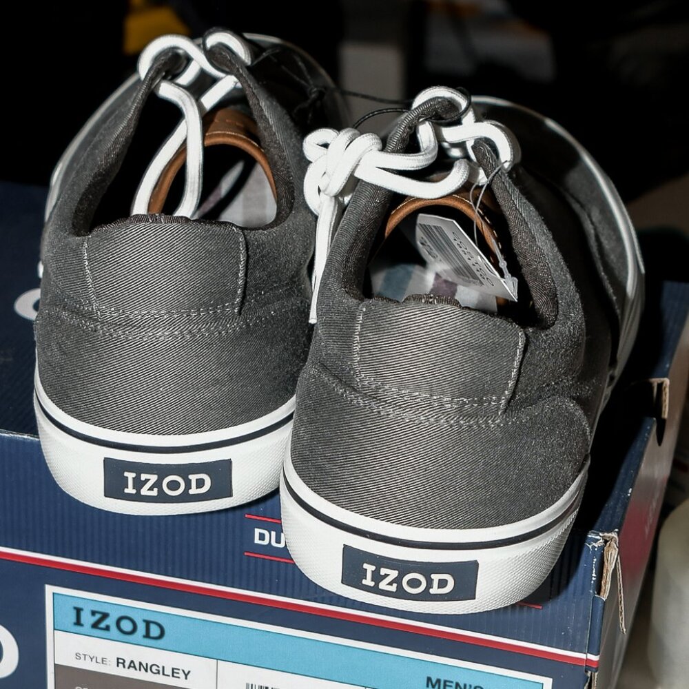 Izod Men's Canvas Shoe -Gray‎ - Picture 4 of 7